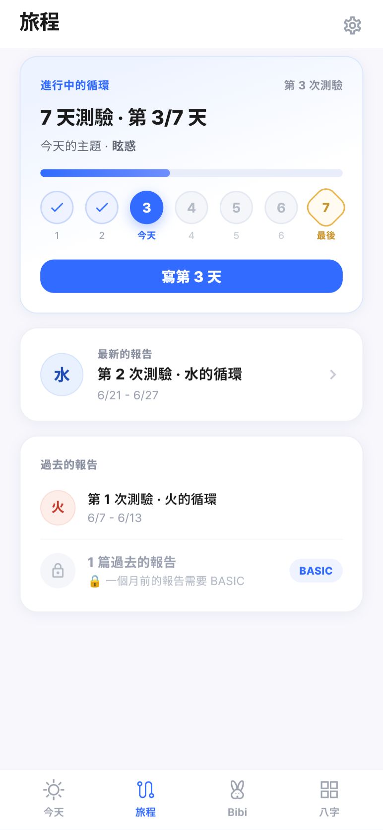 旅程 · 7 天裡的第 3 天