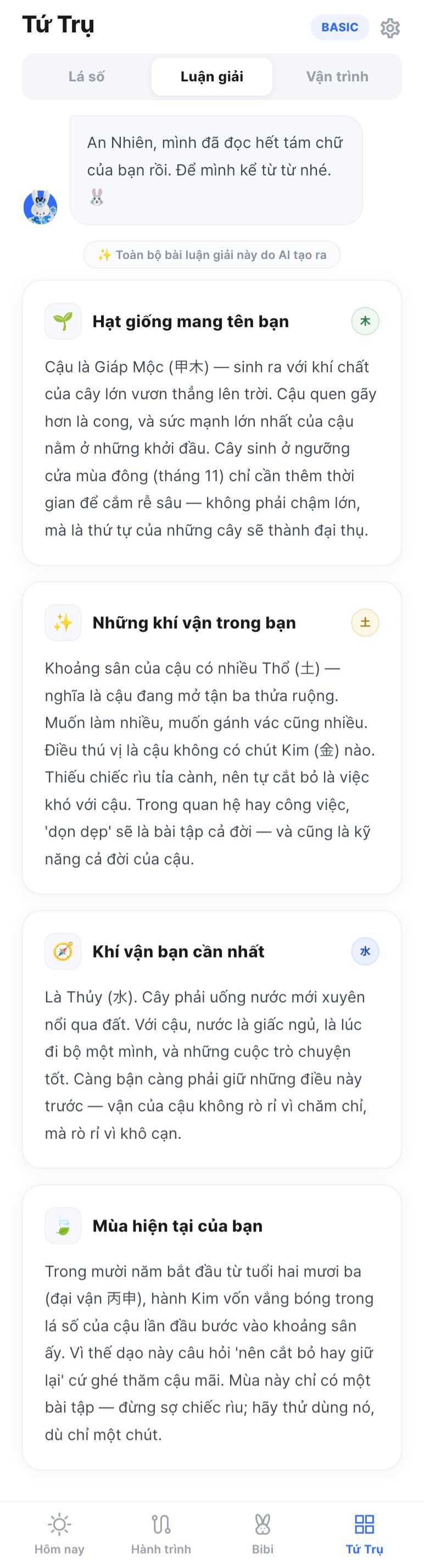 Luận giải · bằng lời dễ hiểu